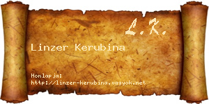 Linzer Kerubina névjegykártya