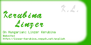 kerubina linzer business card